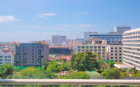 High Floor, pleasant view of the city from your balcony with also a partial side seaview - condo studio in View Talay 6 on Pattaya beach road.