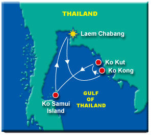 Thailand Cruises Route 1 - 4 Days and 3 Nights to Ko Kut and Koh Samui Island